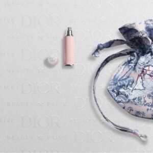 Dior Pink Travel Spray w/ms dior & ‘Around the World’ Travel Pouch Set